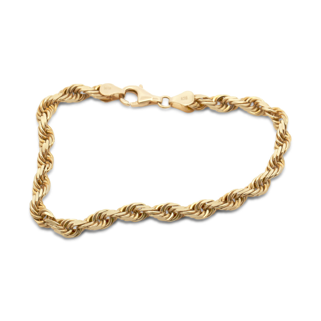 Photograph 1 of 10k Yellow Gold Vintage Rope Bracelet. Available on DESIGNYARD.com and in our Jewellery Shop Dublin, Ireland.