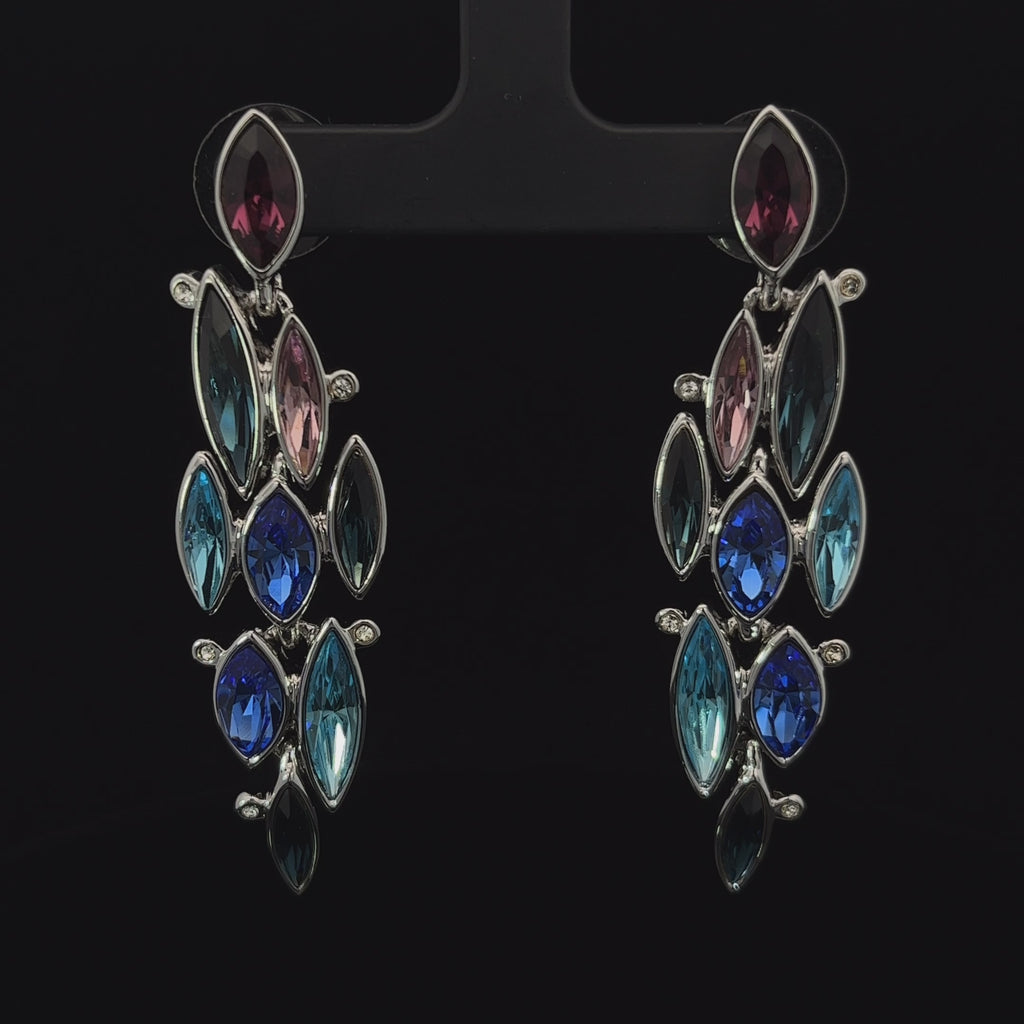 Simon Harrison - Aquarius Ombre Crystal Earrings - DESIGNYARD, Dublin Ireland.