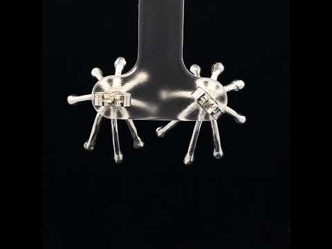 Video of Martina Hamilton's Sterling Silver Astral Pearl Medium Earrings. Available on DESIGNYARD.com and in our Jewelry Store Dublin, Ireland.