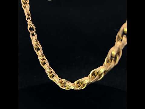 Video of 9k Yellow Gold Vintage Chain. Available on DESIGNYARD.com and in our Jewellery Shop Dublin, Ireland.