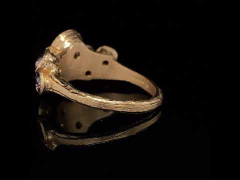 Video of Diana Porter 18k Fair Trade Rose Gold Spinel Diamond Engagement Ring. Available on DESIGNYARD.com and in our Jewellery Shop Dublin, Ireland.