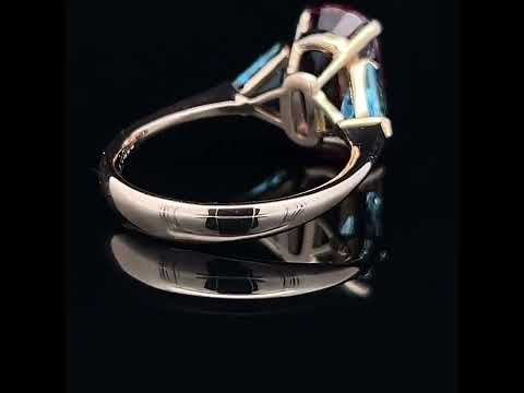 Video of Ronan Campbell's 18k Rose Gold Fine Pink Tourmaline Aquamarine Ring. Available on DESIGNYARD.com and in our Jewellery Shop Dublin, Ireland.