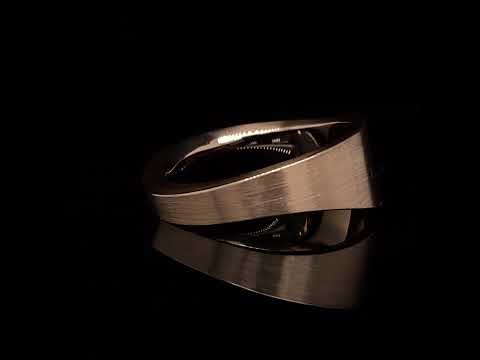 Video of Cardillac's Contemporary 14k Rose Gold Flow Diamond Alternative Engagement Ring. Available on DESIGNYARD.com and in our Jewellery Shop Dublin, Ireland. Free Worldwide Shipping with DHL.