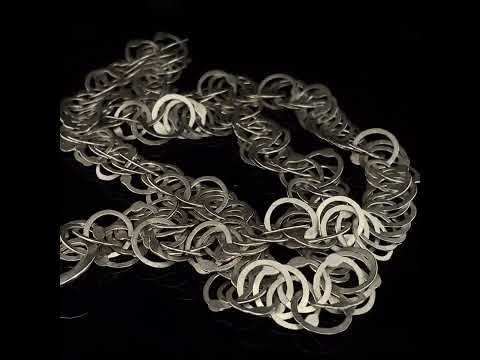 Video of Erik Urbschat's Contemporary Sterling Silver Queue S Necklace. Available on DESIGNYARD.com and in our Jewelry Store Dublin, Ireland.