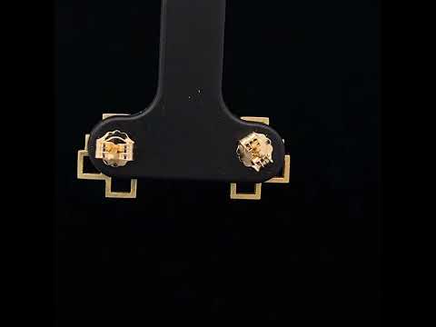 Video of Daphne Krinos's 18k Yellow Gold Mini Pixel Diamond Earrings. Available on DESIGNYARD.com and in our Jewelry Store Dublin, Ireland.