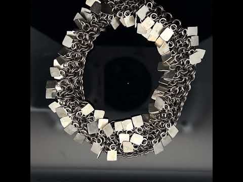 Video of Alison Evans's Sterling Silver Narrow Shake Bracelet. Available on DESIGNYARD.com and in our Jewelry Store Dublin, Ireland.