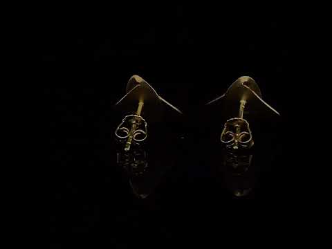 Cardillac - 18k Yellow Gold Leaves Earrings - DESIGNYARD contemporary jewellery Dublin Ireland