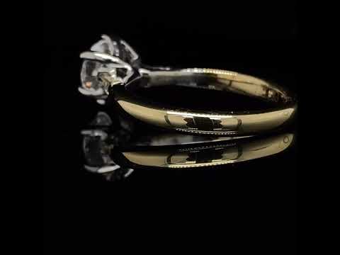 Video of Ronan Campbell's Exquisite Round Brilliant GIA Certified 6 Claw Diamond Engagement Ring. Available on DESIGNYARD.com and in our Jewellery Shop Dublin, Ireland. Free Worldwide Shipping with DHL.