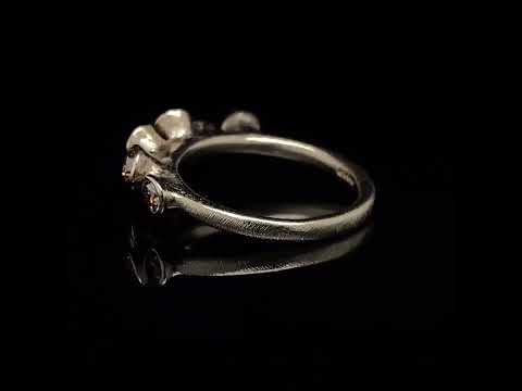 Video of Diana Porter's 18k White Fair Trade Gold 8 Cognac Diamond Engagement Ring. Available on DESIGNYARD.com and in our Jewellery Shop Dublin, Ireland.