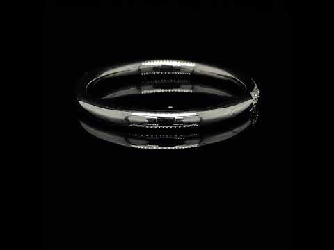 Andrew Geoghegan - Platinum Diamond Clair De Lune Wedding wedding eternity Ring - DESIGNYARD contemporary jewellery Dublin Ireland.