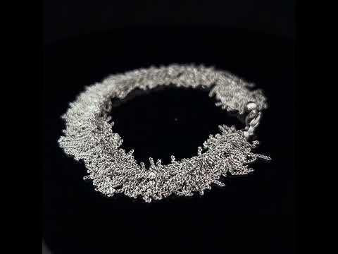 Video of Claudia Milic's Contemporary Silver Siara Bracelet. Available on DESIGNYARD.com and in our Jewellery Shop Dublin, Ireland.