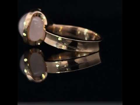 andrew geoghegan 18k rose gold celestial rose quartz diamond ring designyard contemporary jewellery gallery