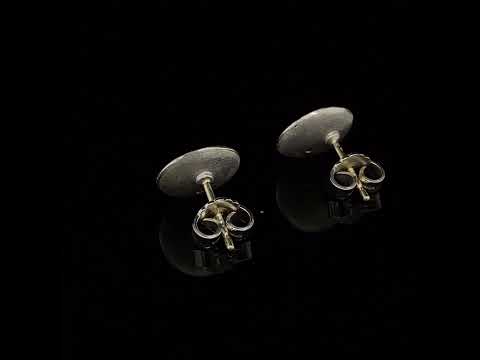 Video of Manu's Contemporary Sterling Silver 22k Yellow Gold Bi-Metal Diamond Disc Statement Earrings. Available on DESIGNYARD.com and in our Jewellery Shop Dublin, Ireland. Free Worldwide Shipping with DHL.