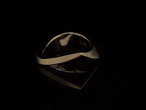 Cardillac - 14k Yellow Gold Sweep statement Ring - DESIGNYARD contemporary jewellery Dublin Ireland.