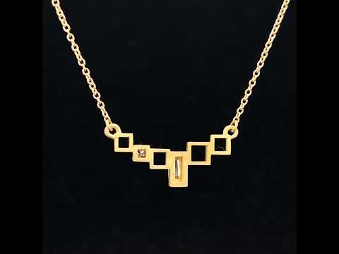 Video of Daphne Krinos's 18k Yellow Gold Little Pixel Diamond Necklace. Available on DESIGNYARD.com and in our Jewellery Shop Dublin, Ireland.