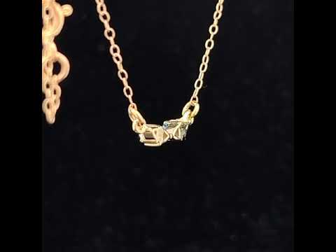 Video of Flora Bhattachary's 14k Yellow Gold Trini Sapphire Diamond Pendant. Available on DESIGNYARD.com and in our Jewellery Shop Dublin, Ireland.