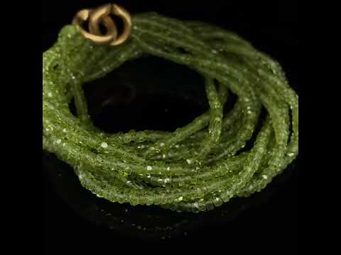 Video of Erik Urbschat's Contemporary 18k Yellow Gold Peridot Necklace. Available on DESIGNYARD.com and in our Jewelry Store Dublin, Ireland.