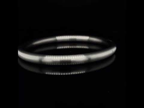 Video of Henrich & Denzel's Contemporary Platinum Favorita Diamond Bangle. Available on DESIGNYARD.com and in our Jewellery Shop Dublin, Ireland.