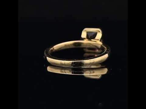 Video of Ronan Campbell's 18k Yellow Gold Mēdēəm Bezəl Pink Tourmaline Petite Ring. Available on DESIGNYARD.com and in our Jewellery Shop Dublin, Ireland. Free Worldwide Shipping with DHL.