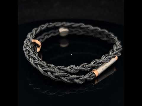 Video of Meister's Men's 18k Rose Gold Titanium Duo Bracelet. Available on DESIGNYARD.com and on our Jewelery Store Dublin, Ireland.