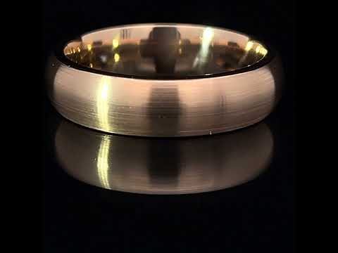 Video of Men's 18k Rose Gold Sirius Diamond Wedding Ring. Available on DESIGNYARD.com or in our Jewellery Shop Dublin, Ireland.