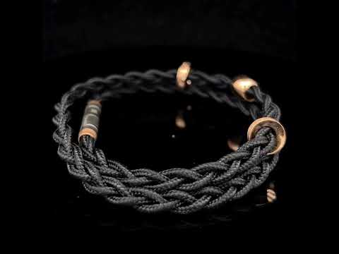 Video of Meister's 18k Rose Gold Titanium Mens Bracelet. Available on DESIGNYARD.com and in our Jewellery Shop Dublin, Ireland. 