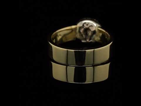 Video of Friederike Grace's Contemporary 18k Yellow White Gold Moonscape Statement Ring. Available on DESIGNYARD.com and in our Jewellery Shop Dublin, Ireland.