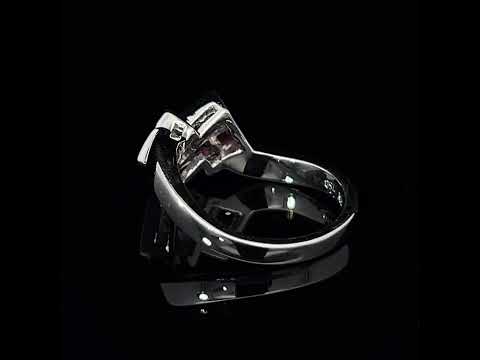 Video of 18k White Gold Ruby Diamond Quad Ring. Available on DESIGNYARD.com and in our Jewellery Shop Dublin, Ireland.