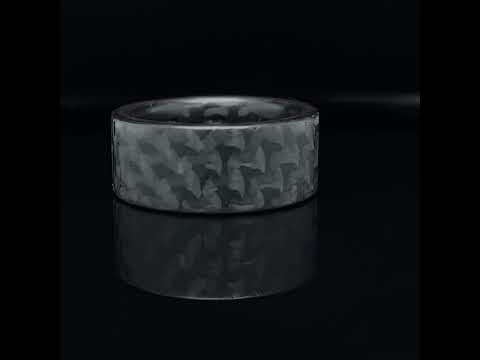 Anne Cohen C6 - Carbon Diamond Black Quintet wedding Ring - DESIGNYARD no 1 for contemporary jewellery Dublin Ireland.