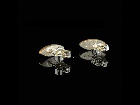 Video of Manu's Contemporary Sterling Silver 22k Yellow Gold Bi-Metal Amethyst Navette Stud Earrings. Available on DESIGNYARD.com and in our Jewellery Shop Dublin, Ireland. Free Worldwide Shipping with DHL.