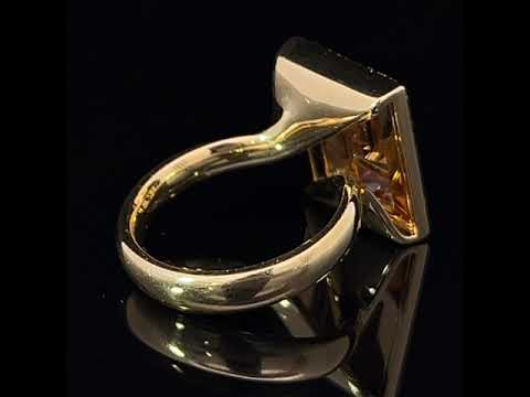 Andrew geoghegan 18k yellow gold chocolate box truffle ring designyard dublin ireland