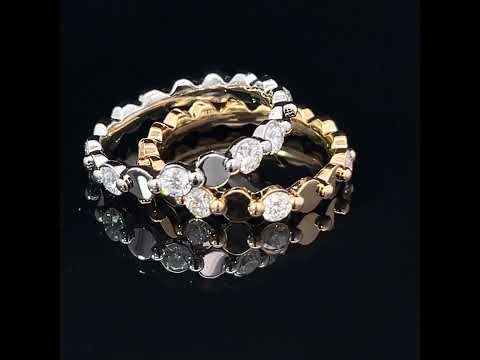 Video of Meister's Platinum 9 Diamond Memoire Wedding Eternity Ring. Available on DESIGNYARD.com and in our Jewellery Shop Dublin, Ireland.