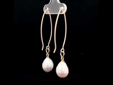 Video of Cassie McCann's 9k Yellow Gold Baroque Pearl Earrings. Available on DESIGNYARD.com and in our Jewelry Store Dublin, Ireland.