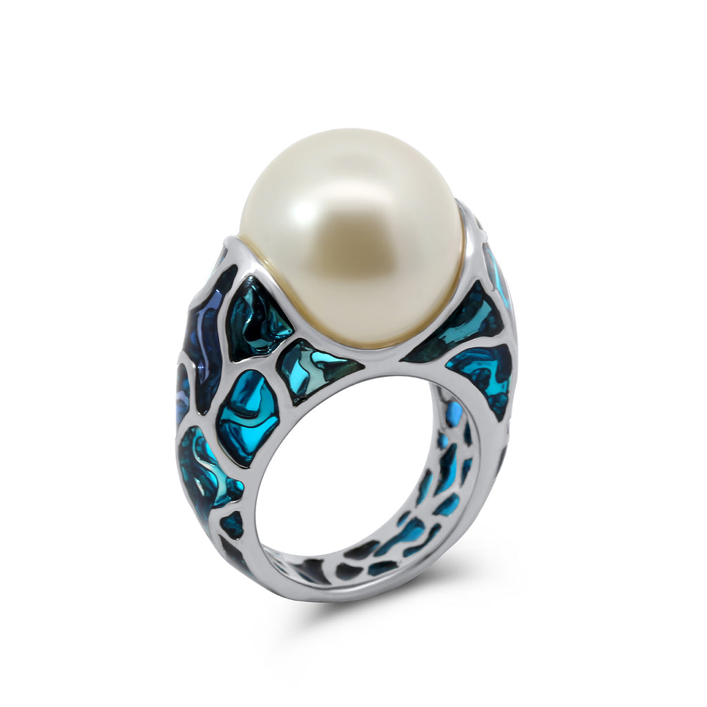 simon harrison shj162-01-14 transformation cloisonne enamel blue leto pearl ring designyard contemporary jewellery gallery dublin ireland