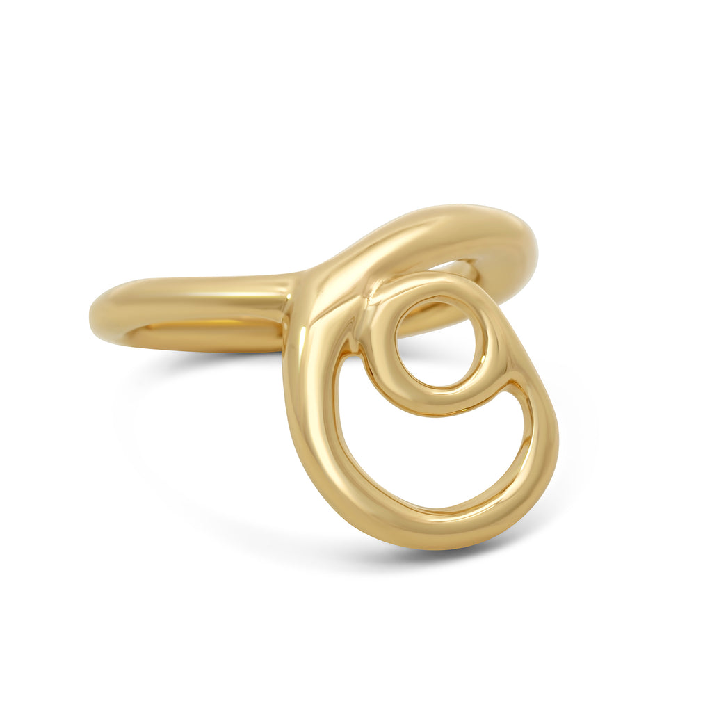 Photograph 1 of Siobhan McArdle's 14k Yellow Gold Myriad Ring. Available on DESIGNYARD.com and in our Jewellery Shop Dublin, Ireland.