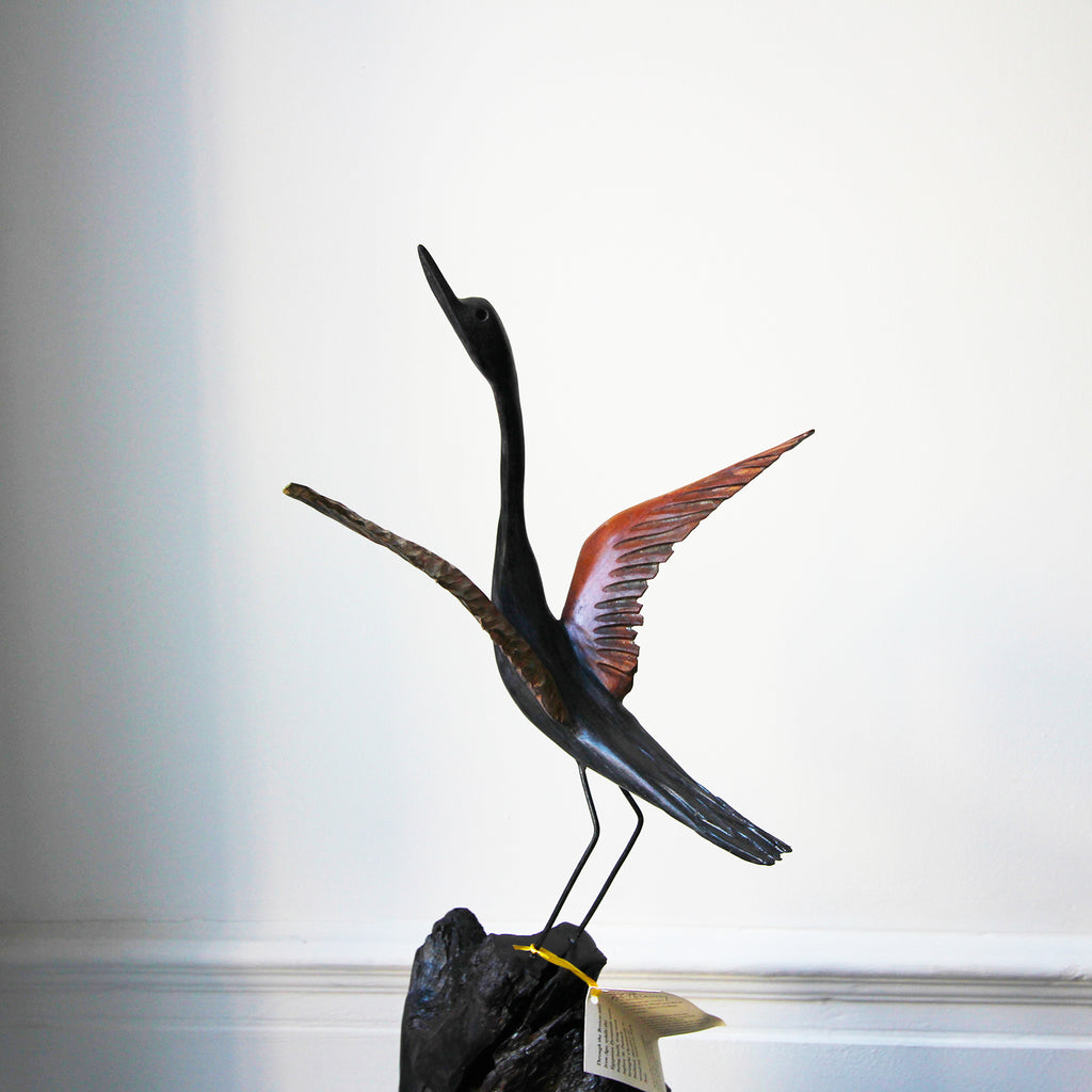 Photograph 1 of Tony Downey's Irish Bog Oak Sculpture. Available on DESIGNYARD.com and in our Gallery Dublin, Ireland.