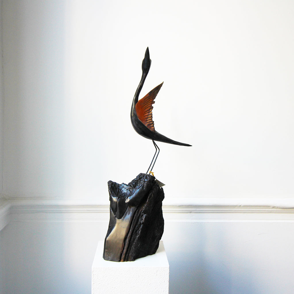 Photograph 7 of Tony Downey's Irish Bog Oak Sculpture. Available on DESIGNYARD.com and in our Gallery Dublin, Ireland.