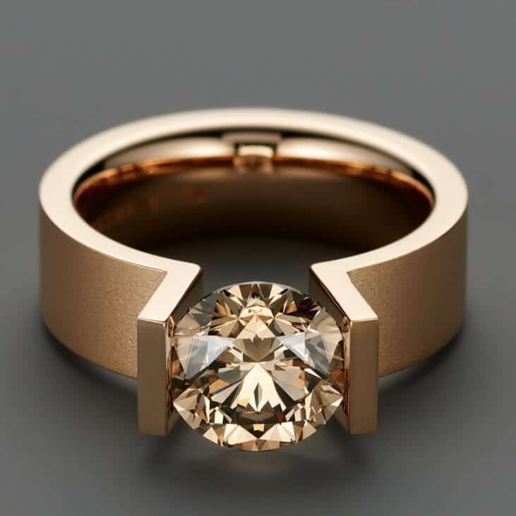 Niessing Gold Spannring® HighEnd C Engagement Ring – DESIGNYARD