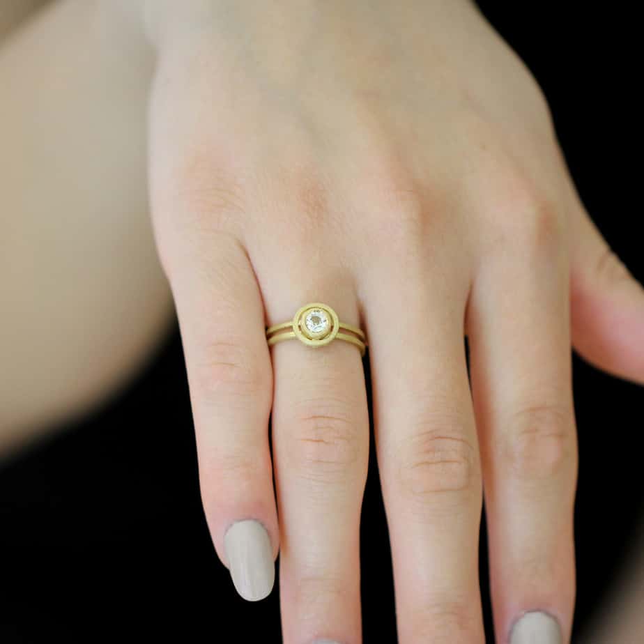 Gold small sale ring design